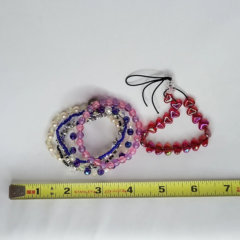 Vintage Days of the Bracelets 1990s Elastic Bead Jewelry (7)